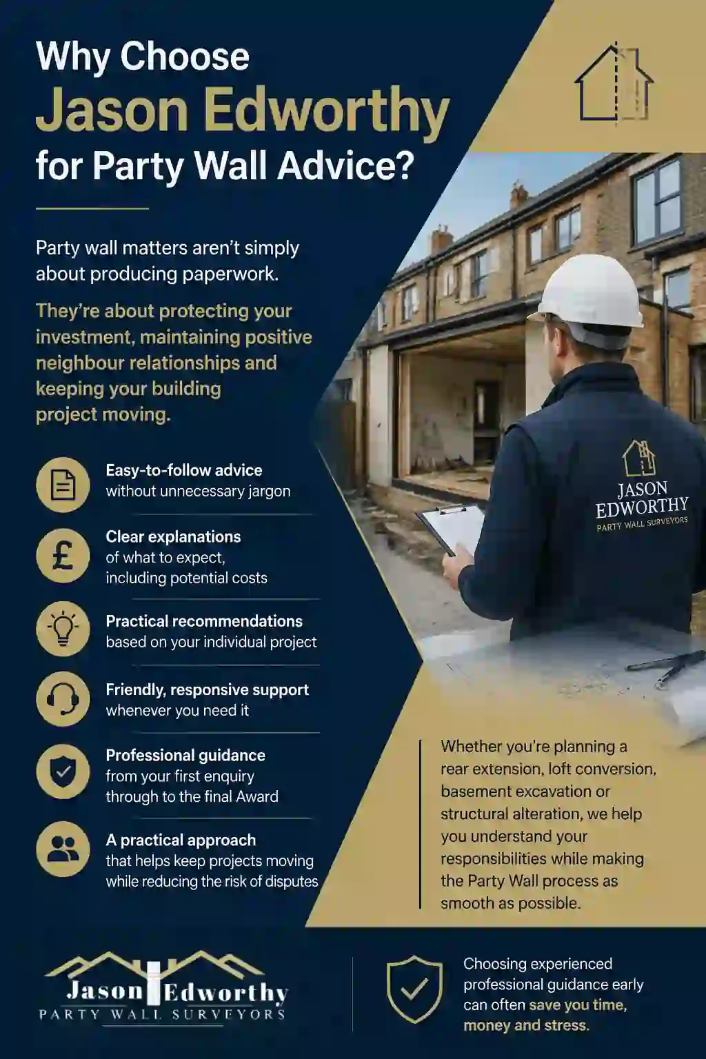 Why Choose Jason Edworthy for Party Wall Advice Ringwood?